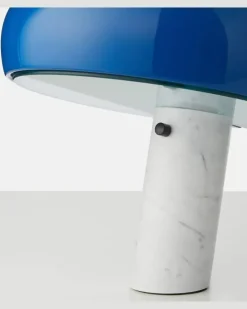 Tischleuchte Snoopy by Achille und Pier Giacomo Castiglioni (EU-Stecker Blau
