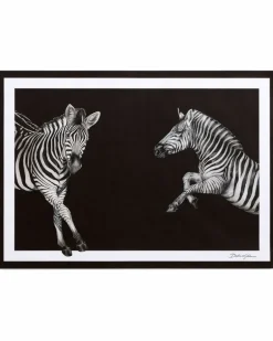 Tischset mit Zebra-Print - Schwarz