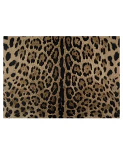 Tischsets mit Leoparden-Motiv - Braun