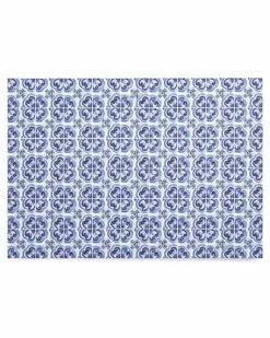 Tischsets mit Mediterraneo-Print (36er-Set) - Blau
