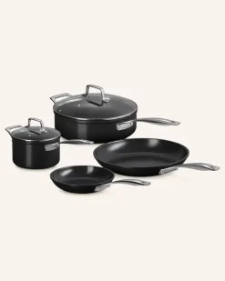4-Tlg. Kochgeschirr-Set Essential silber Schwarz