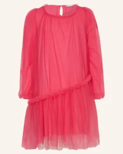 Tüllkleid Mit Rüschen pink Fuchsia