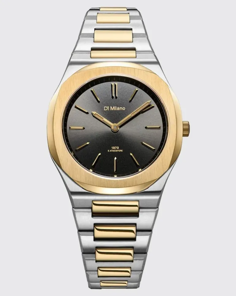 Tone Mellow Automatikuhr aus Edelstahl Gold