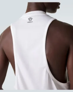 Top aus Jersey Weiß