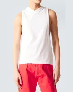 Top aus Jersey Weiß