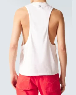 Top aus Jersey Weiß