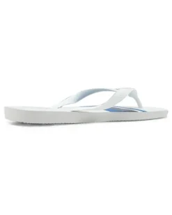 Top Basic Flip-Flops mit Logo-Prägung - Weiß