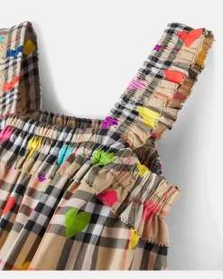 Top Burberry Check aus Baumwolle Beige