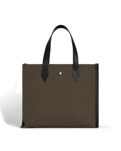 Tragetasche aus 4810 Jacquard - Khaki - Stoff und Leder - MB220258 - Tragetaschen