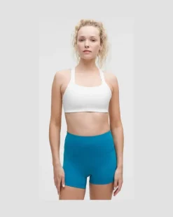 Trainings-BH aus Ultralu mit quadratischem Ausschnitt Mittlerer Halt B/C-Cups für Frauen – Größe in White