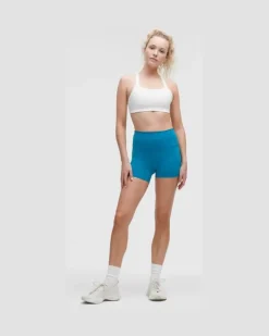 Trainings-BH aus Ultralu mit quadratischem Ausschnitt Mittlerer Halt B/C-Cups für Frauen – Größe in White