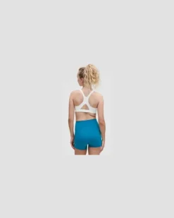 Trainings-BH aus Ultralu mit quadratischem Ausschnitt Mittlerer Halt B/C-Cups für Frauen – Größe in White