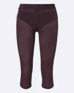 Transparente Caprihose Braun