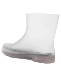 Transparente Regenstiefel mit Profilsohle - Grau
