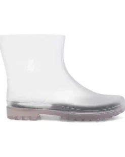 Transparente Regenstiefel mit Profilsohle - Grau