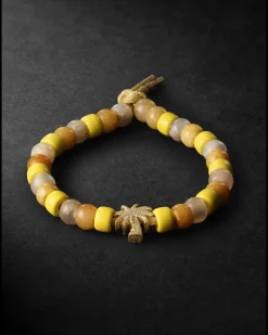 Travel Forte Beads Gold Multi-Stone Bracelet Yellow