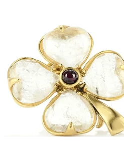 Trefle' Brosche - Gold