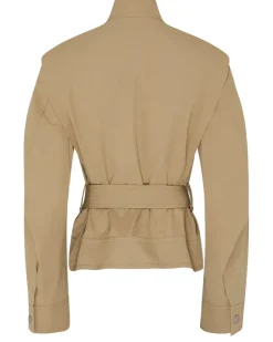 Trenchcoat aus Baumwolle Beige
