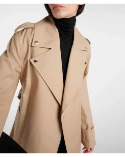 Trenchcoat aus Baumwolle Beige