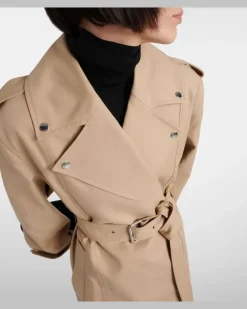 Trenchcoat aus Baumwolle Beige