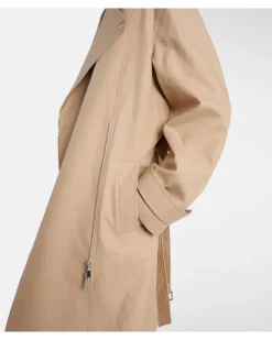Trenchcoat aus Baumwolle Beige
