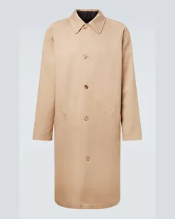 Trenchcoat aus Baumwoll-Gabardine Beige