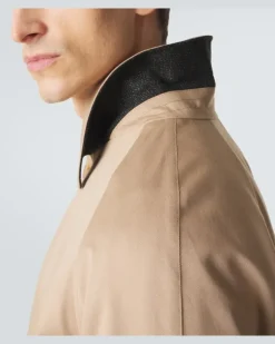 Trenchcoat aus Baumwoll-Gabardine Beige