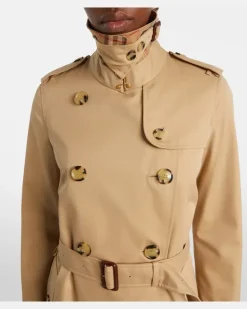 Trenchcoat aus Baumwoll-Gabardine Beige