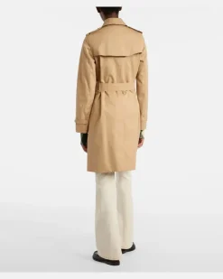 Trenchcoat aus Baumwoll-Gabardine Beige