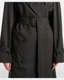 Trenchcoat aus einem Baumwollgemisch Schwarz