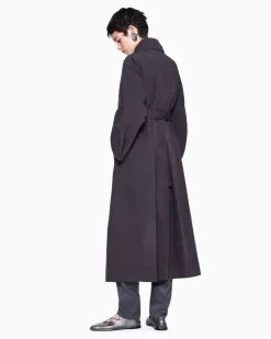 Trenchcoat aus Funktionsgewebe Braun