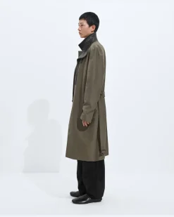 Trenchcoat aus Seide und Nylon-Grau - Herren