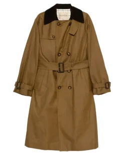 Trenchcoat mit Gürtel - Braun