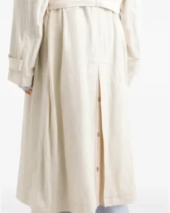 Trenchcoat mit Knöpfen - Nude