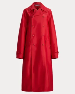 Trenchcoat Raquel aus Seidenmischung Red