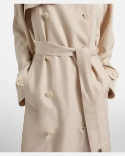 Trenchcoat Veyron aus Twill Weiß