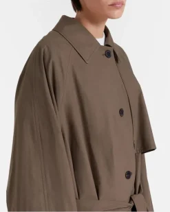 Trenchcoat Zeland aus Baumwolle Braun