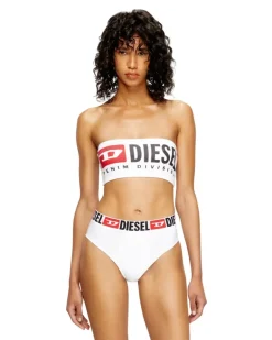 Trägerloser BH mit Maxi-Logo - BHs - Damen - Weiss