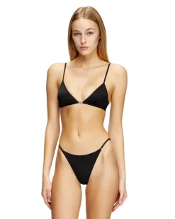 Triangle-BH aus Mikrofaser mit Oval D-Detail - BHs - Damen - Schwarz