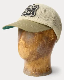 Truckerkappe aus Mesh mit Logoaufnäher Brown