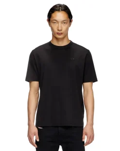 T-Shirt mit farblich abgestimmter Logo-Stickerei - T-Shirts - Herren - Schwarz