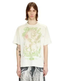 T-Shirt mit Greifendruck - T-Shirts - Herren - Bunt