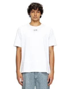 T-Shirt mit Spritzguss-Logo - T-Shirts - Herren - Weiss