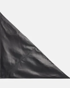 Tuch aus Leder Schwarz