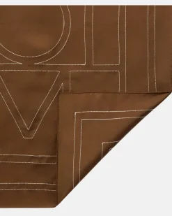 Tuch aus Seide Braun