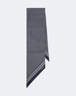 Tuch aus Seiden-Jacquard Blau