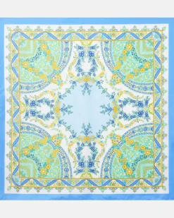 Tuch aus Seiden-Twill Blau