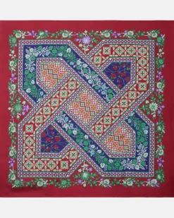Tuch aus Seiden-Twill Multicolor