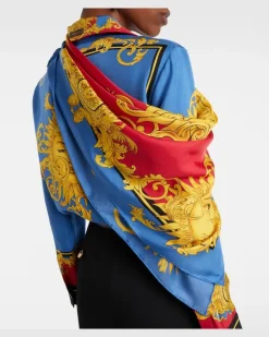 Tuch aus Seiden-Twill Multicolor