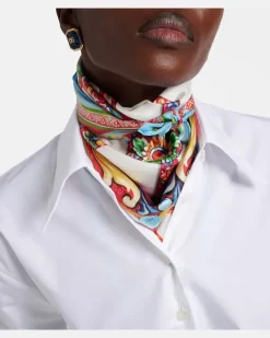 Tuch Carretto aus Seiden-Twill Multicolor